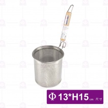 龍印#304鋼板細孔直桶麵切-大 Φ13*H15cm