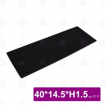 黑珍珠15.75吋長方平盤 40x14.5x1.5cm