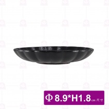 黑珍珠 3.5吋花瓣盤 Φ8.9xH1.8cm