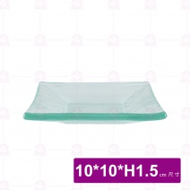 KYT-1010E-T 窯燒京都方皿 10xH1.5cm