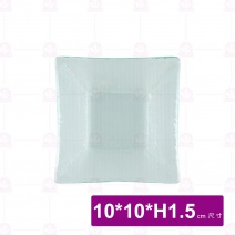 KYT-1010E-T 窯燒京都方皿 10xH1.5cm
