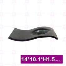 KYT-1014R-BK 窯燒海浪長方皿-黑 14x10.1xH1.5cm
