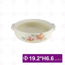 日砂鍋 6號(附蓋)-芙蓉花