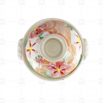 日砂鍋 6號(附蓋)-芙蓉花