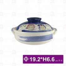 日本製砂鍋 6號(附蓋)-貓頭鷹