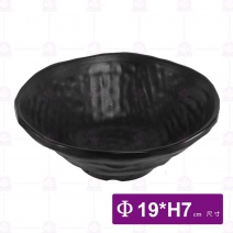 【HS】JA326陶面岩燒拉麵碗 7.5吋-黑(12入/盒)