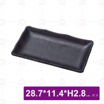 【HS】JA524陶面雅典燒物盤-黑色(12入/盒)