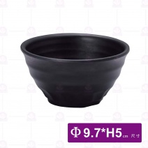 【HS】JA502陶面小湯碗-黑(12入/盒)