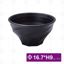 【HS】JA505陶面旋風碗-黑(12入/盒)
