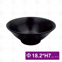 【HS】JQ1008 陶面悠雅湯碗-黑色