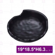【HS】JA510 陶面懷石圓缽-黑色(12入/盒)