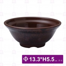 【HS】3051生意碗5.2吋-核桃木色(24入/盒)