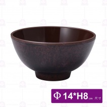 【HS】3055拉麵碗-核桃木色(12入/盒)