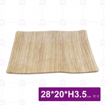 【HS】JA257 陶面條紋燒物盤 11吋-醇璞(12入/盒)
