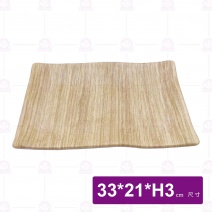 【HS】JA258 陶面條紋燒物盤 13吋-醇璞(12入/盒)