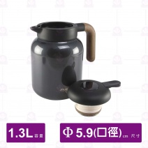 不鏽鋼雙層保溫壺-1.3L