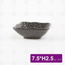 天目雲彩方碟 3吋 7.5x2.5cm