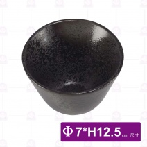 6.5吋斜口碗 天目雲彩