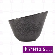 6.5吋斜口碗 天目雲彩