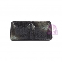 雙格碟 天目雲彩 11x6.3x2cm