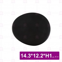 日 5.5吋長圓陶板 天目