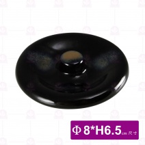 日 醬料罐附蓋 天目黃圈 8xH6.5cm