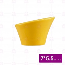 C斜口小缽 黃(喇叭型)