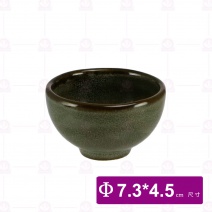 【宜瓷】綠天目小胖杯 (12入/盒)