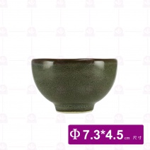 【宜瓷】綠天目小胖杯 (12入/盒)