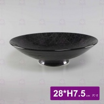 大拉麵碗天目球花 28x7.5cm