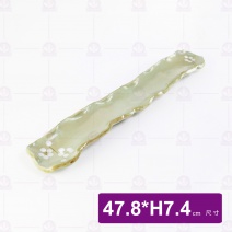 花好浪邊長盤 19吋 47.8x7.4cm