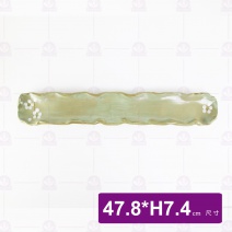 花好浪邊長盤 19吋 47.8x7.4cm