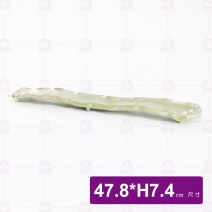 花好浪邊長盤 19吋 47.8x7.4cm