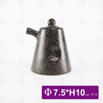 天目雲彩三角醬油壺 Φ7.5xH10cm