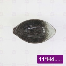 天目雲彩小船缽 11xH4cm