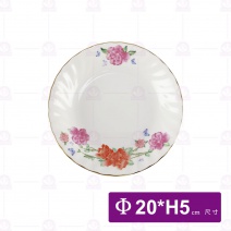 【大同磁器】紅蝴蝶蘭餐具組-17件組