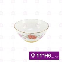 【大同磁器】紅蝴蝶蘭餐具組-17件組
