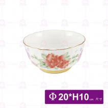 【大同磁器】紅蝴蝶蘭餐具組-17件組