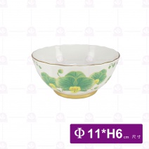 【大同磁器】綠蝴蝶蘭餐具組-17件組 