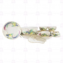 【大同磁器】鳳凰花餐具組-17件組