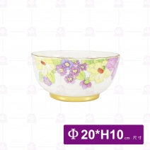 【大同磁器】新百花香餐具組-17件組