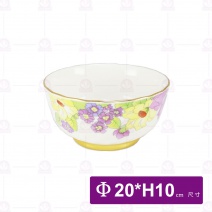 【大同磁器】新百花香餐具組-17件組