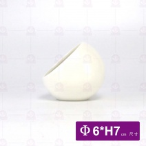 C斜口小圓缽-白 Φ6