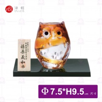 【日本津輕】手作金色貓頭鷹(小)