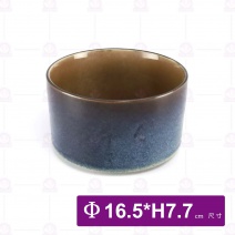 6.5吋 切立深井-彩釉(內黃)