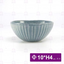 4吋 缽-直紋(藍色)