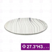 水墨-10.6吋 布紋平盤