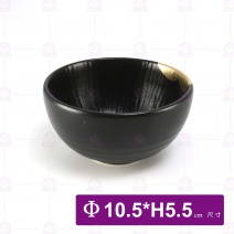 黑鋦瓷櫻花之戀-4吋小腳碗