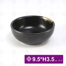 黑鋦瓷櫻花之戀- 3.8吋小腳碗