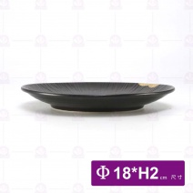 黑鋦瓷櫻花之戀-7吋骨盤
